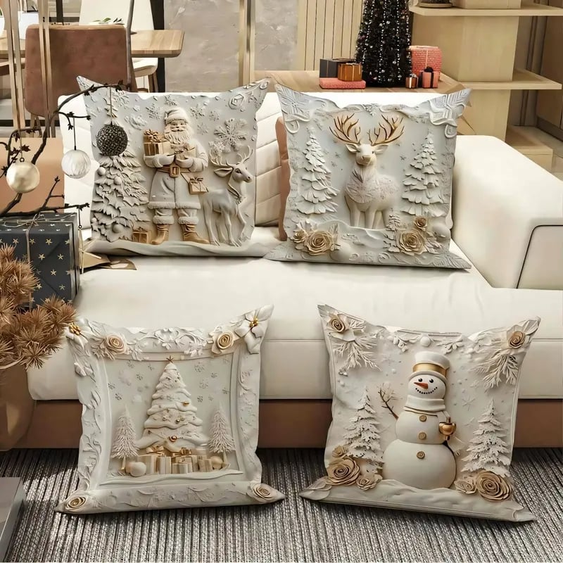 Christmas Cushion Covers Set