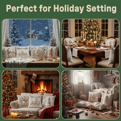 Christmas Cushion Covers Set